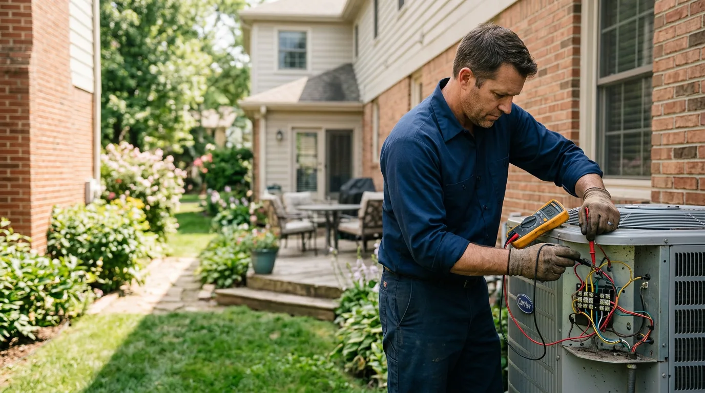 HVAC technician working near Brodhead, WI